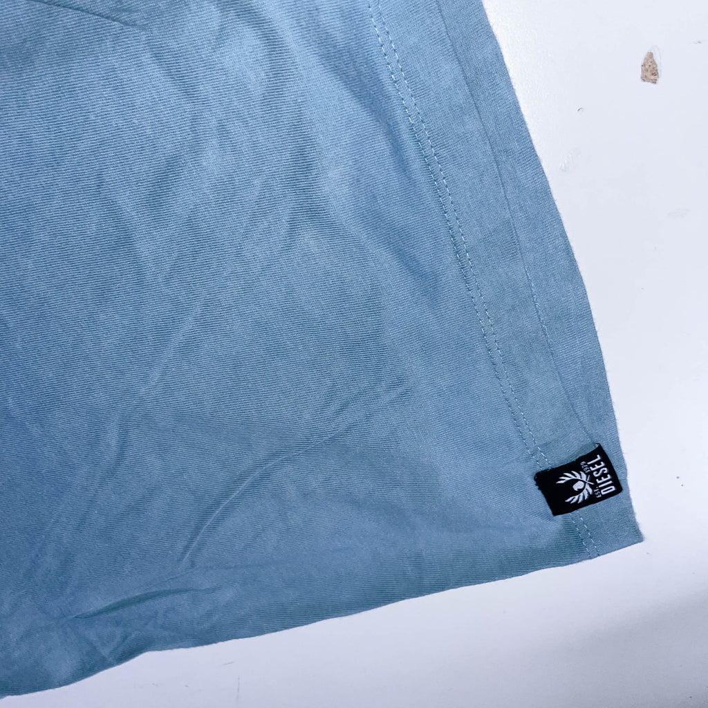 Vintage Diesel Green washed cotton mens large tees