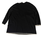 Vintage Casamia exclusive women's black V-neck embroidery blouse in L| SKU 3721