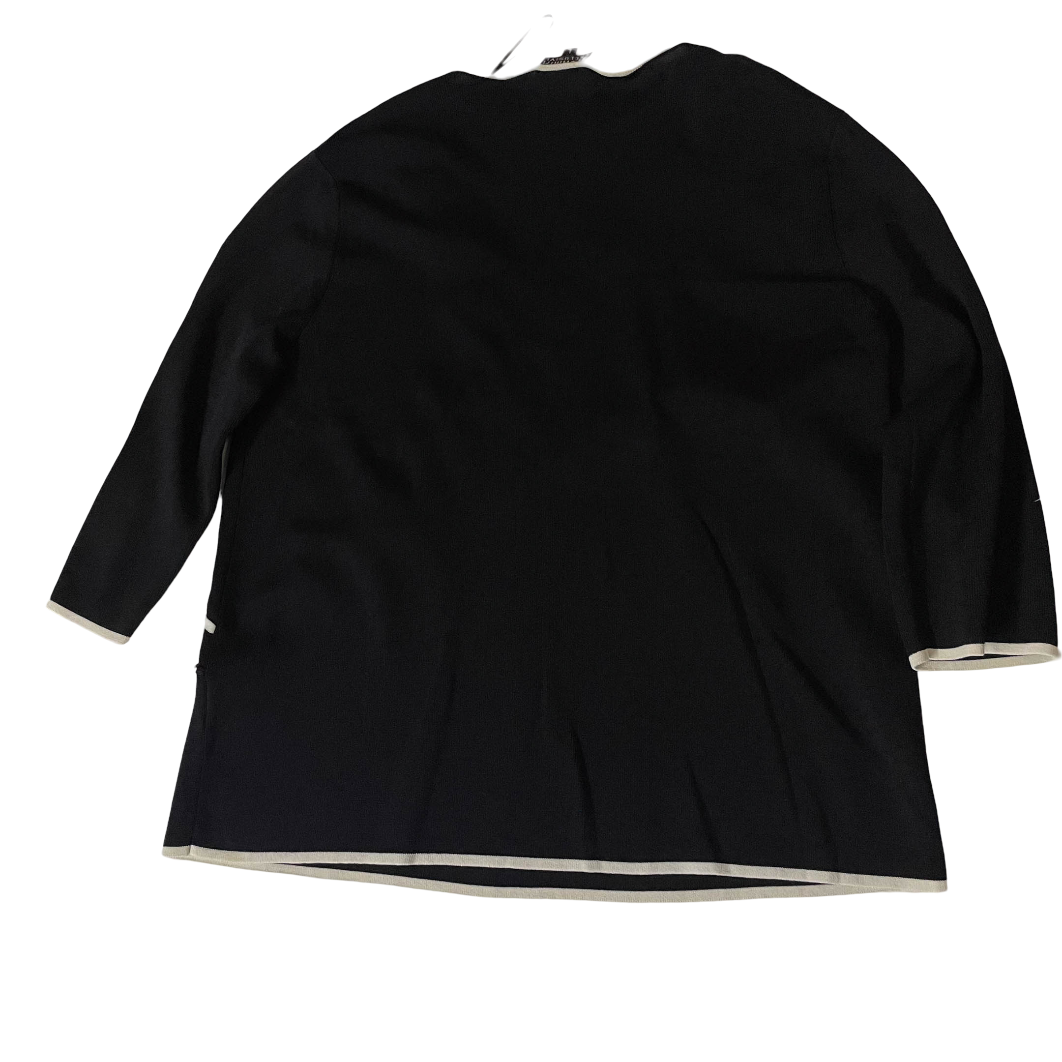 Vintage Casamia exclusive women's black V-neck embroidery blouse in L| SKU 3721