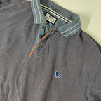 Vintage mens Weekend Offender grey long sleeve polo shirt size S| L26 W20 | 3682