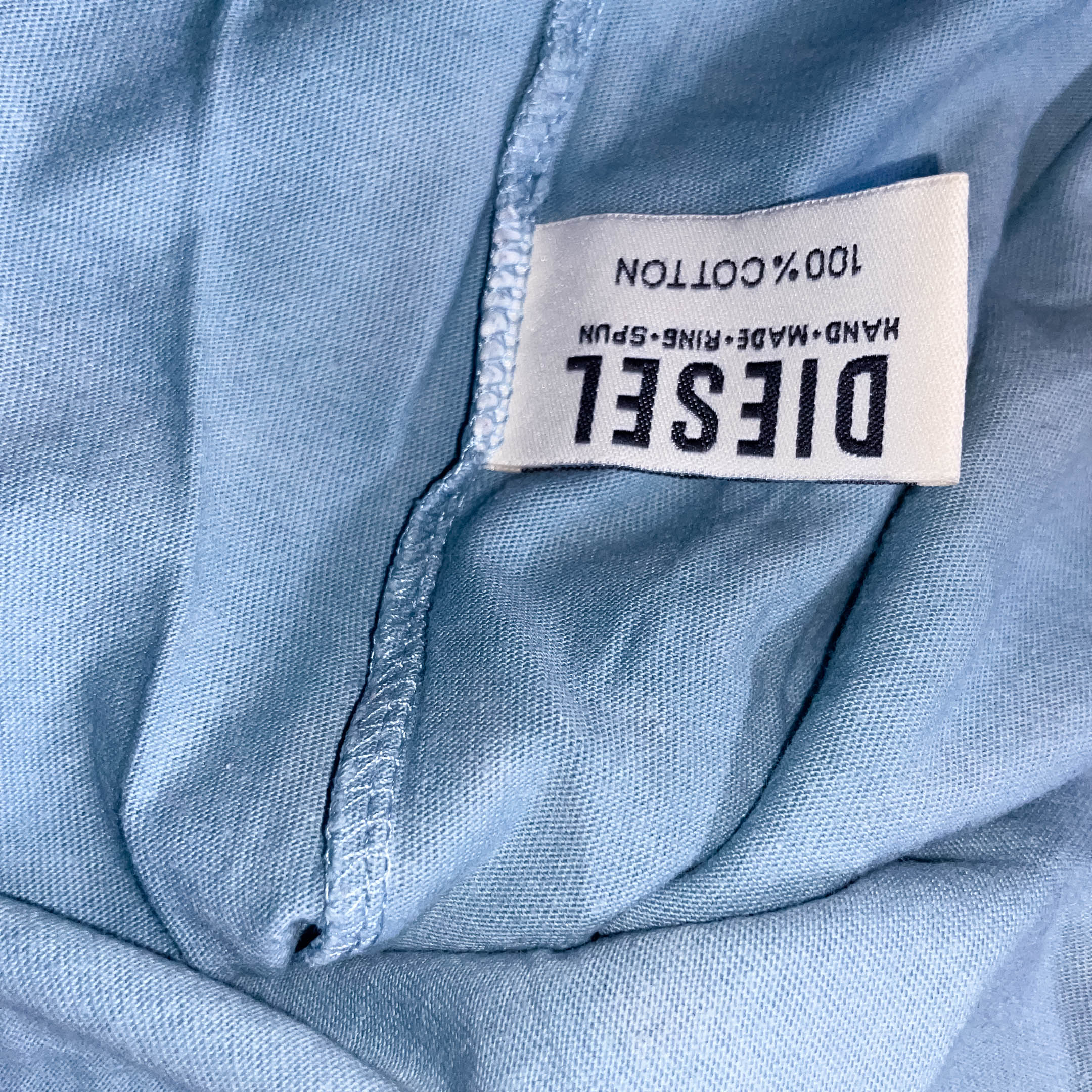 Vintage Diesel Green washed cotton mens large tees