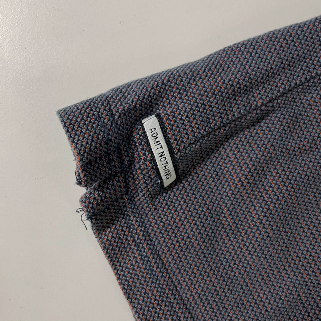 Vintage mens Weekend Offender grey long sleeve polo shirt size S| L26 W20 | 3682