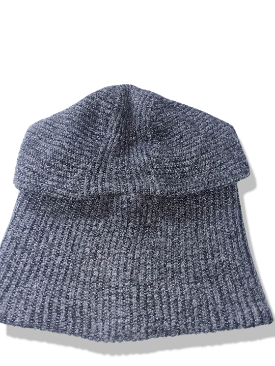 Zara man grey cashmere beanie hat