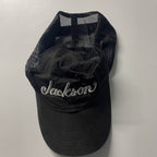 Vintage black jackson guitars logo trucker cap