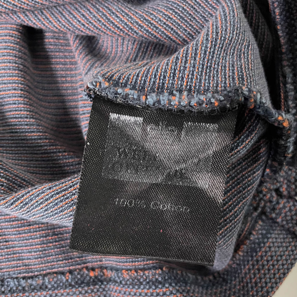 Vintage mens Weekend Offender grey long sleeve polo shirt size S| L26 W20 | 3682
