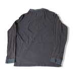 Vintage mens Weekend Offender grey long sleeve polo shirt size S| L26 W20 | 3682