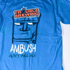 Vintage Blue Gildan Trouble Brewing Irish Craft bear premium cotton XL tees