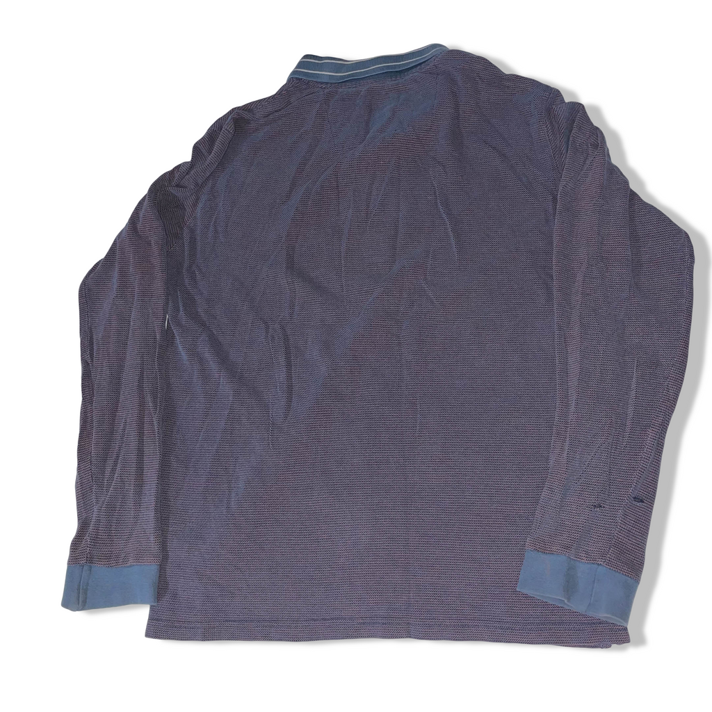 Vintage mens Weekend Offender grey long sleeve polo shirt size S| L26 W20 | 3682