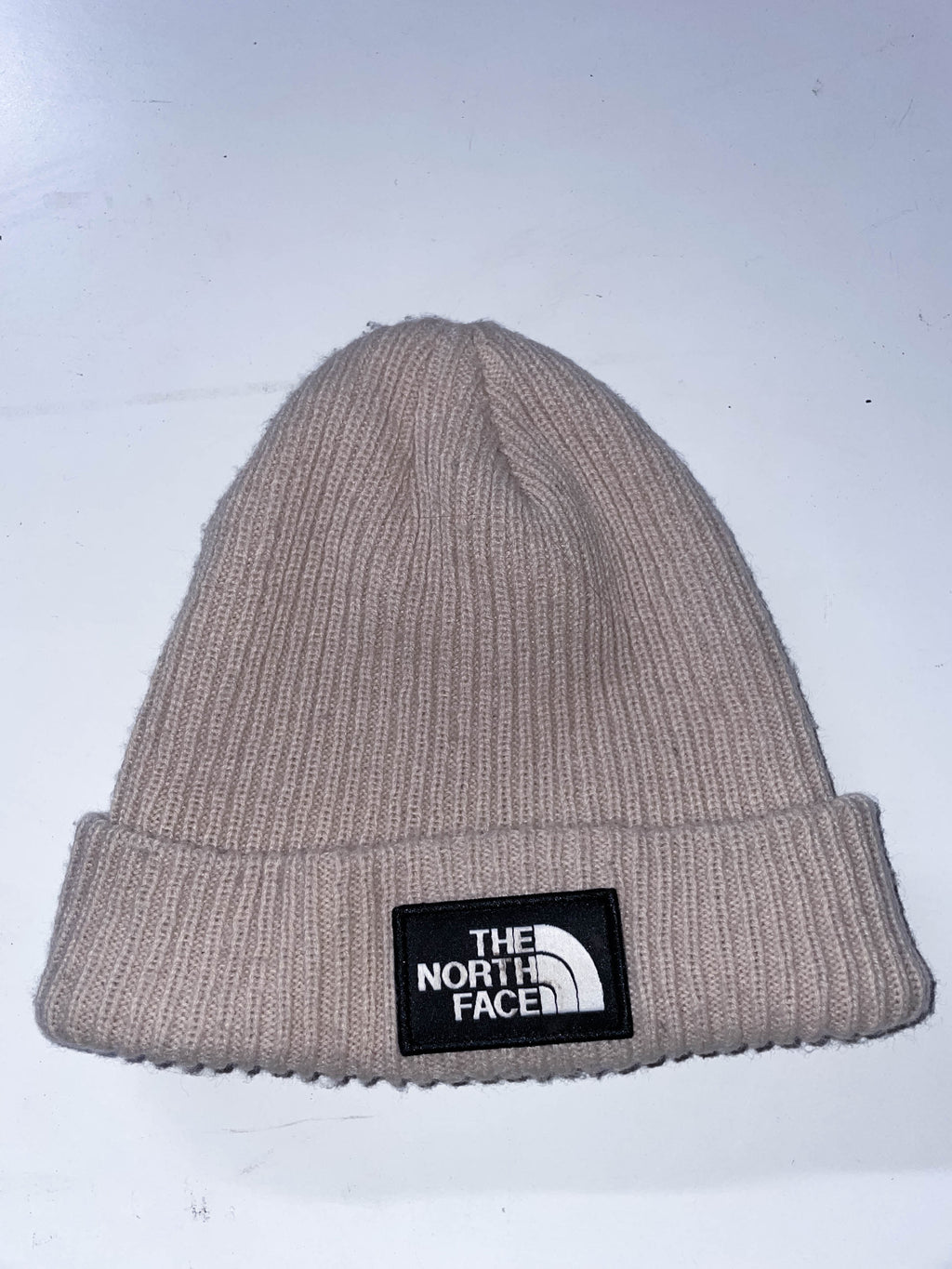 Vintage The north face acrylic cream beanie hat