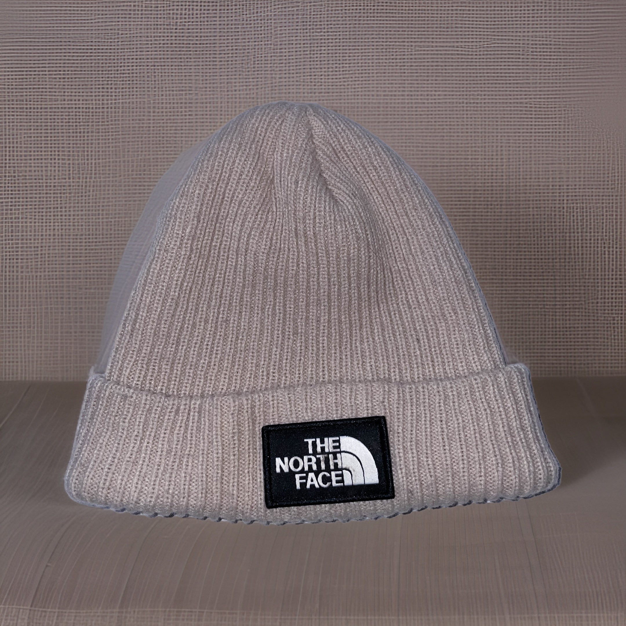 Vintage The north face acrylic cream beanie hat
