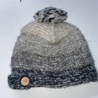 Vintage grey pachamama wool beanie cap