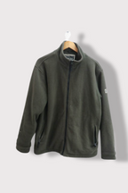 Vintage Crossfield khaki green flecce full zip medium jacket