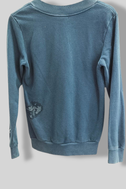 Vintage Puma vneck blue medium womens sweatshirt