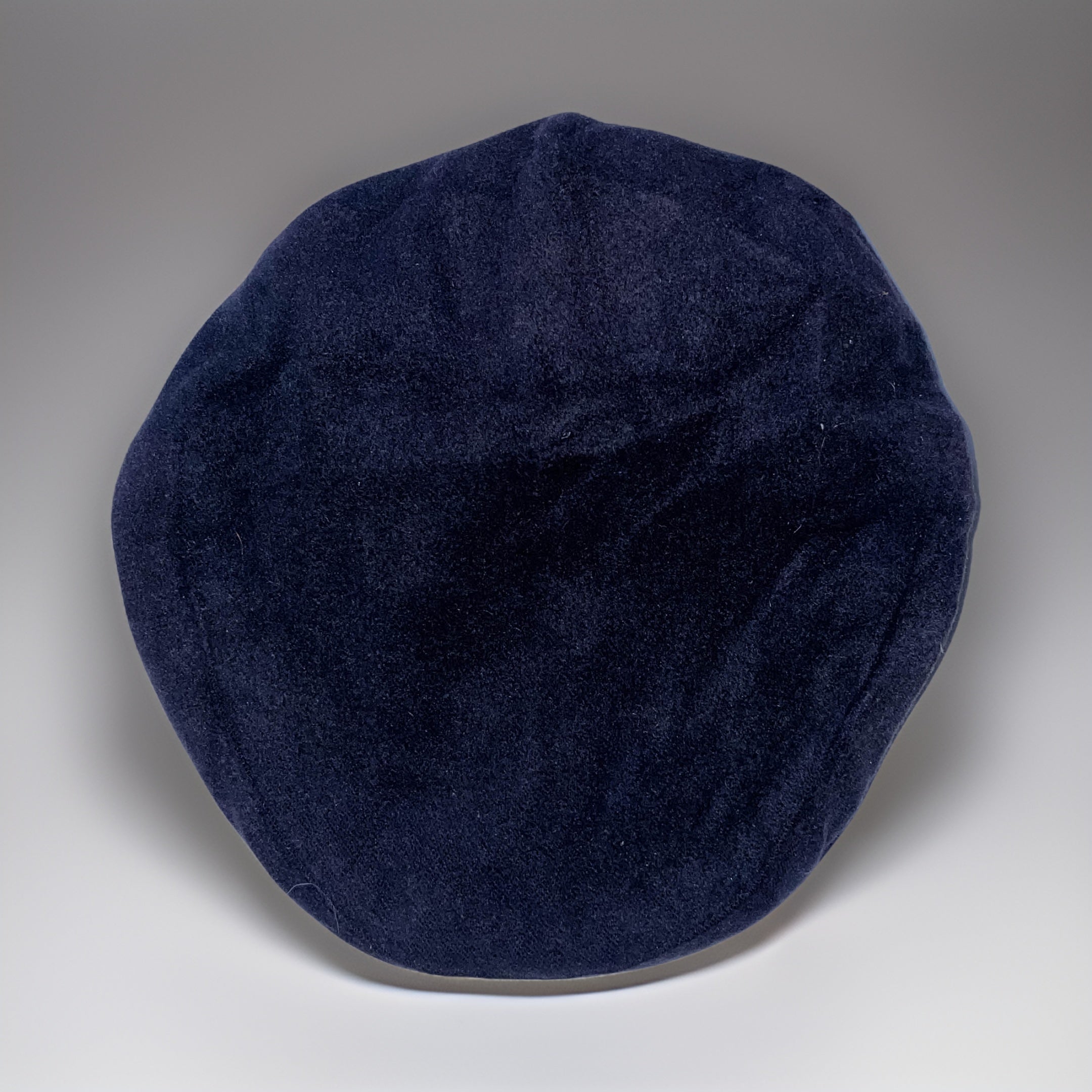Vintage Hats of Ireland castlebars tailored cashmere navy blue flat hat
