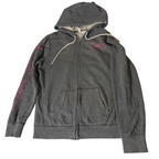 Vintage women's grey Under Armour full zip hoodie in XS| L 25 W 20| SKU 3724