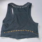 Y2K Abercrombie & Fitch womens grey studded 90's small vest