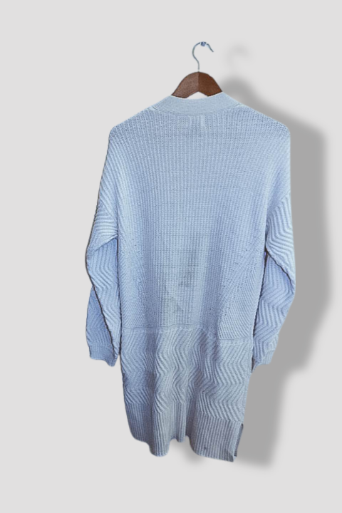 Vintage Old navy womens open front knitted medium cream cardigan