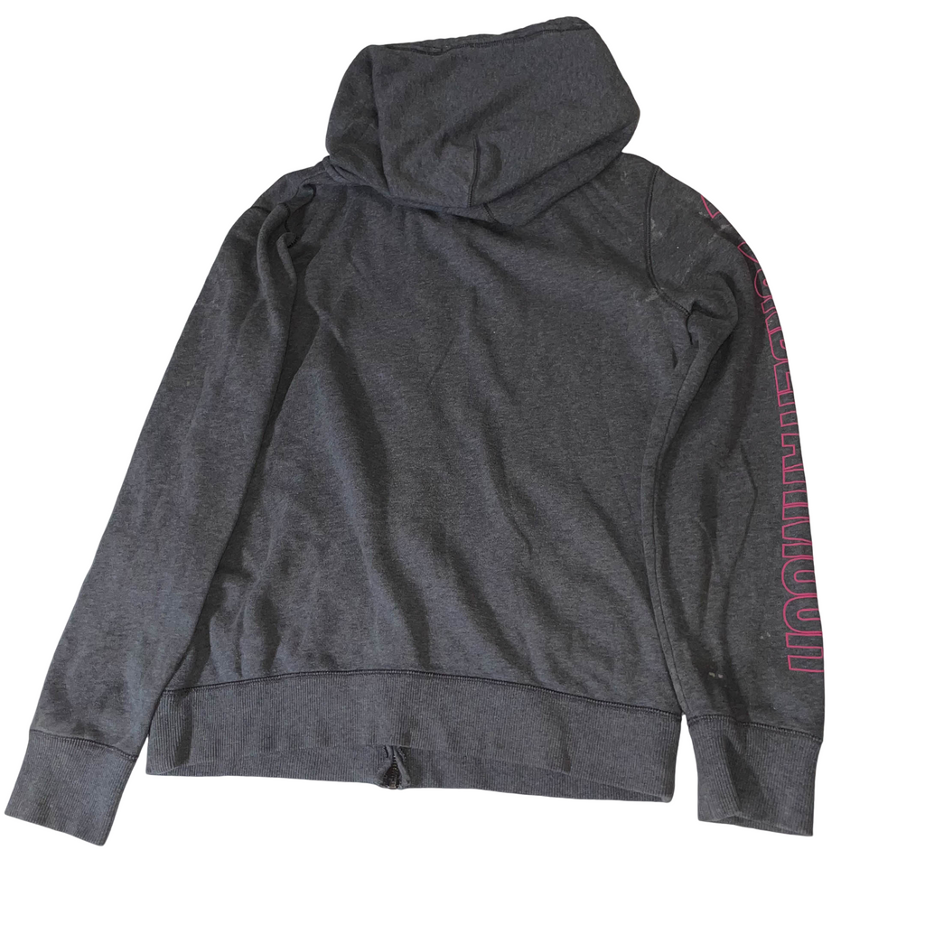 Vintage women's grey Under Armour full zip hoodie in XS| L 25 W 20| SKU 3724
