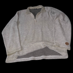 Vintage Crane cream 1/4 zip up mens medium sweatshirt