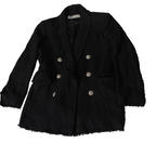 Zara made in Morocco Women's Double breasted black blazers in S| L 29 W 19| 3725