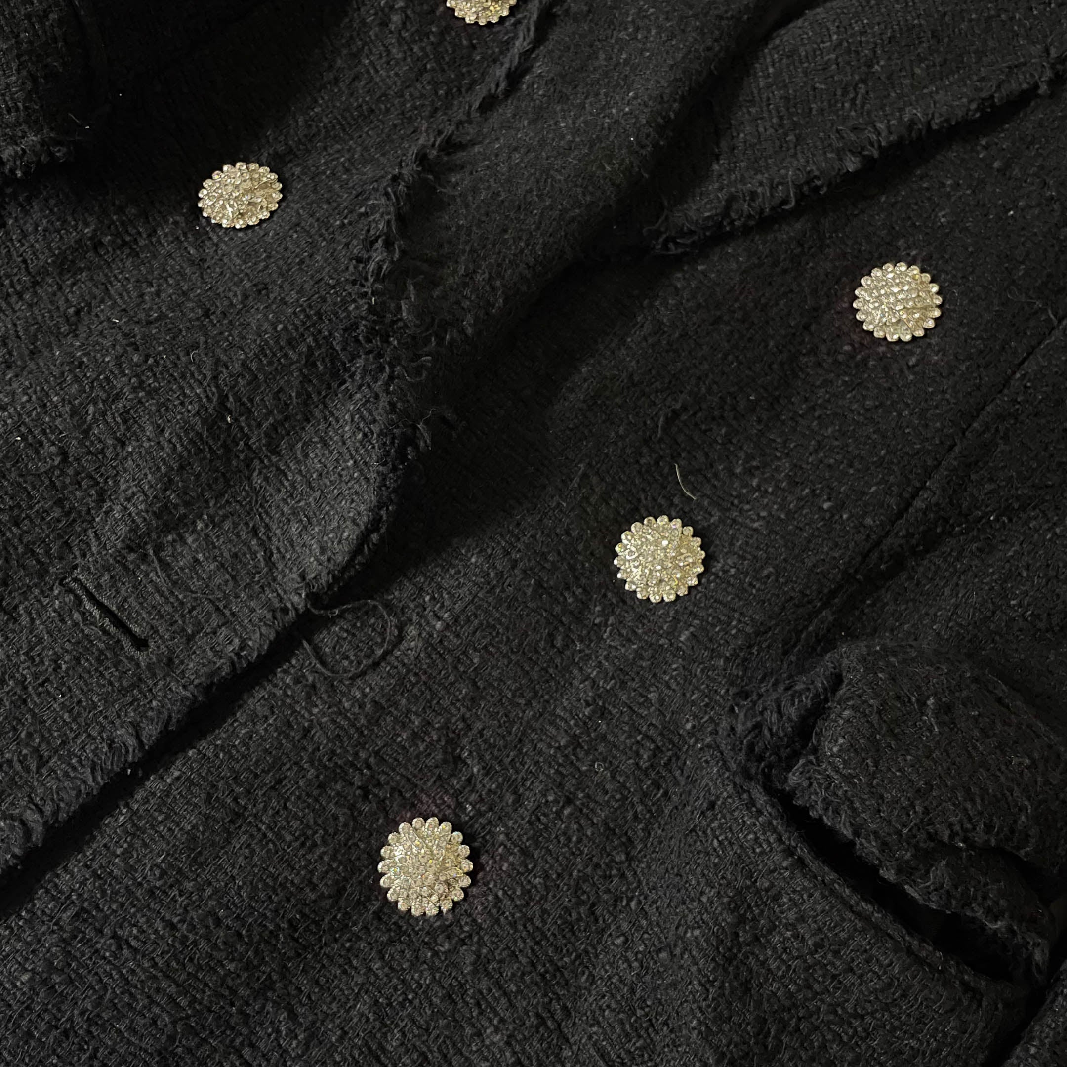 Zara made in Morocco Women's Double breasted black blazers in S| L 29 W 19| 3725