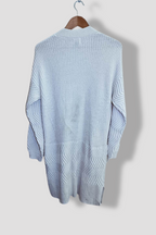 Vintage Old navy womens open front knitted medium cream cardigan