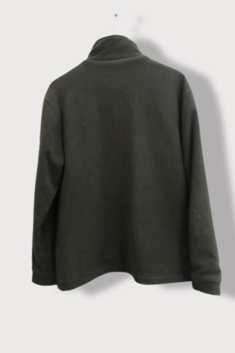 Vintage Crossfield khaki green flecce full zip medium jacket