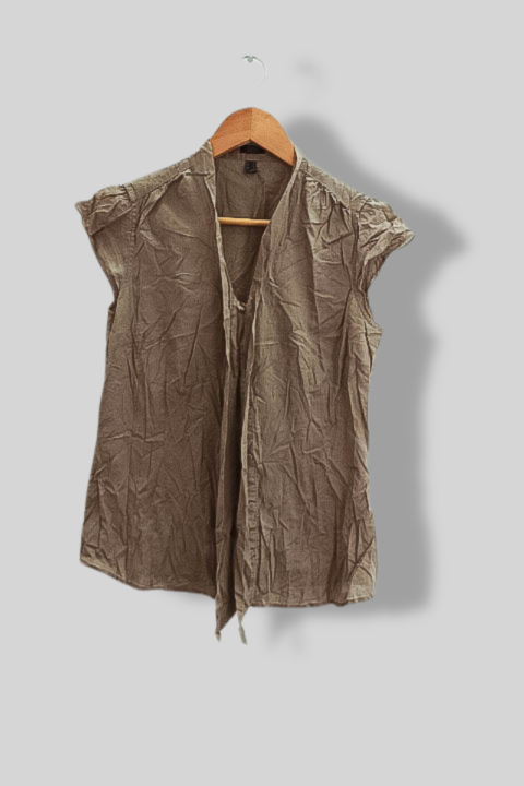 Vintage Espirit collection womens brown sleeveless top uk 12