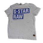 Vintage men's white G-star raw original denim large tees | L 27 W 20 | SKU 3685