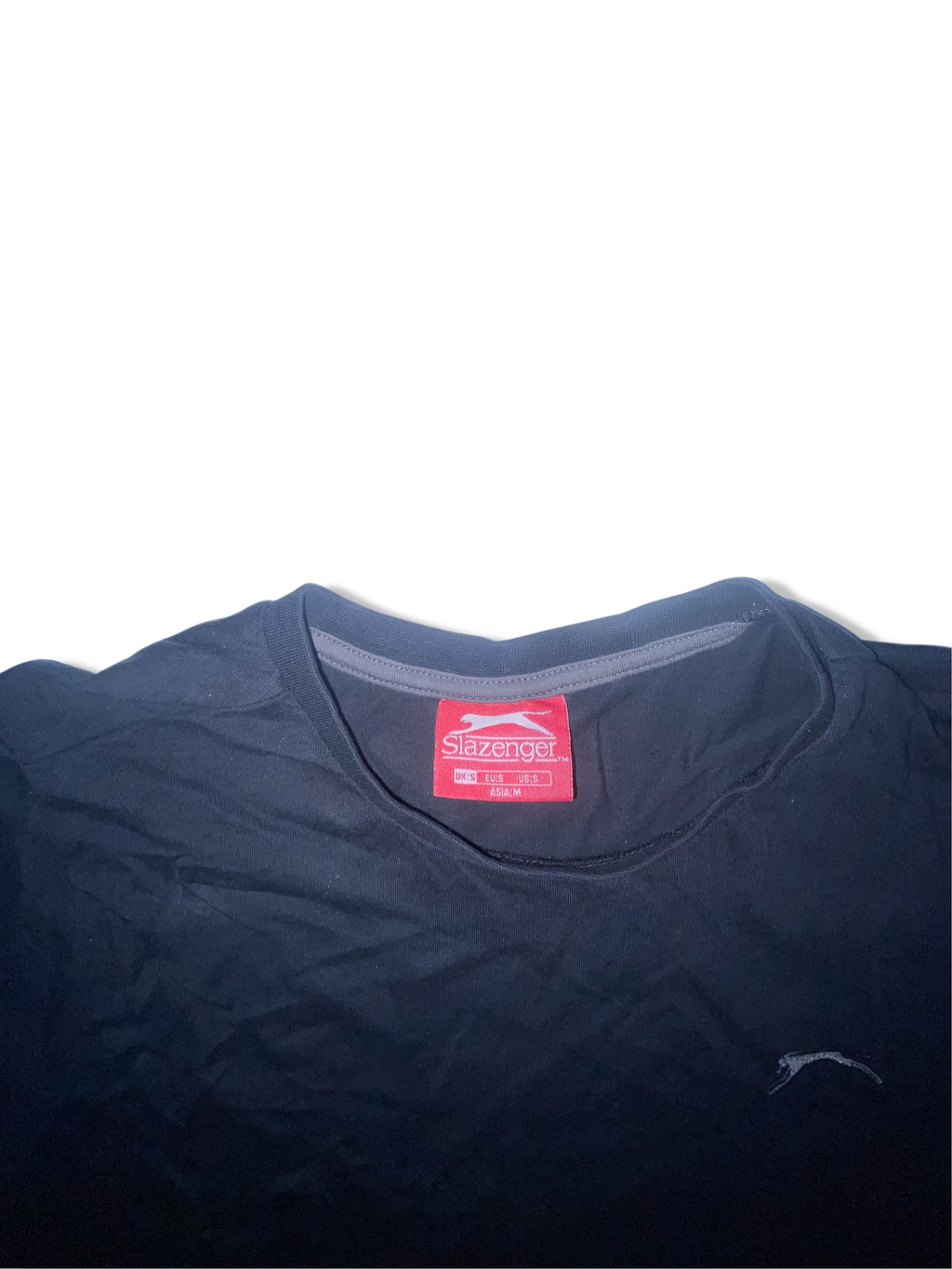 Vintage Plain black slazenger tees size S