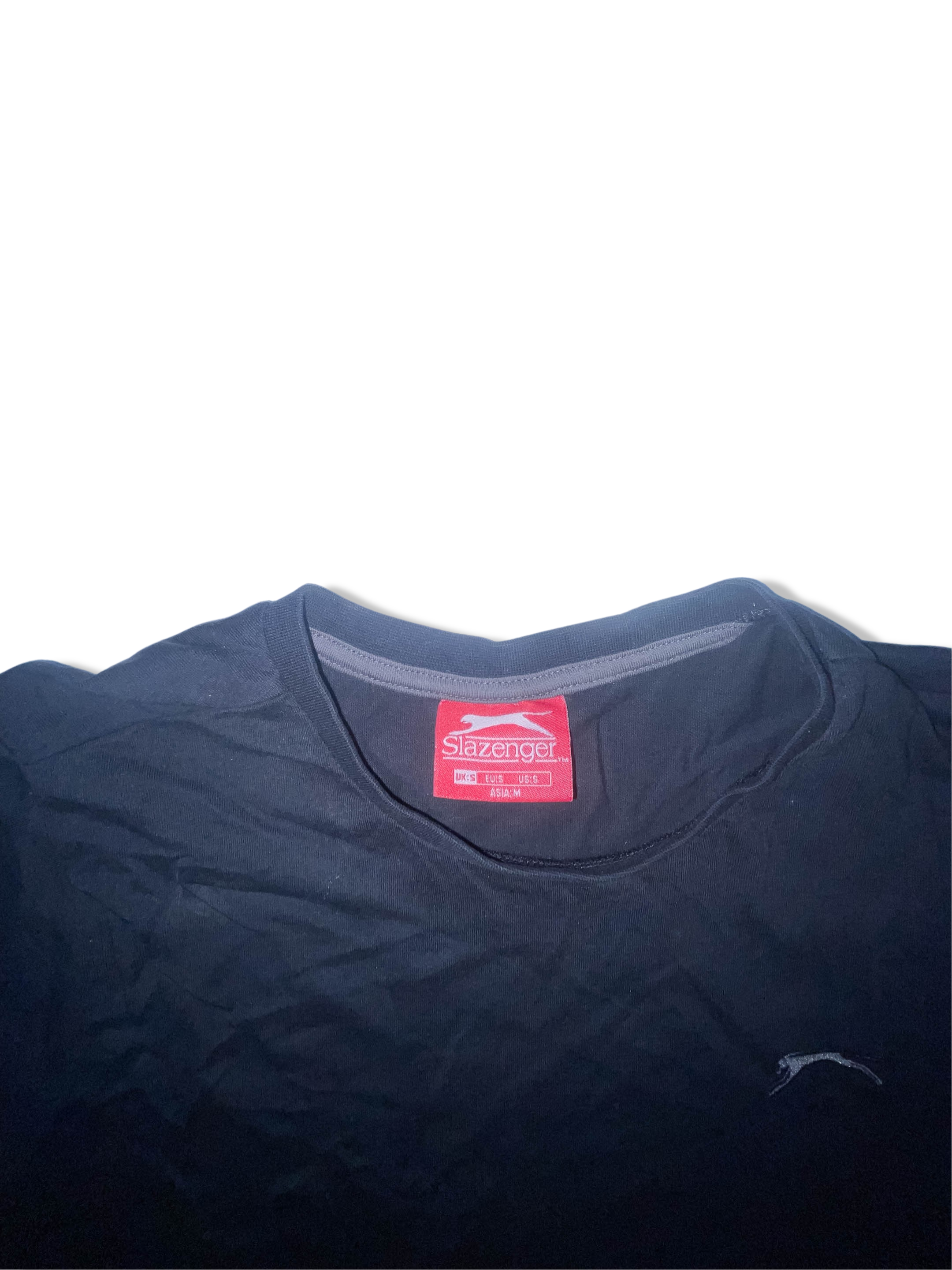 Vintage Plain black slazenger tees size S