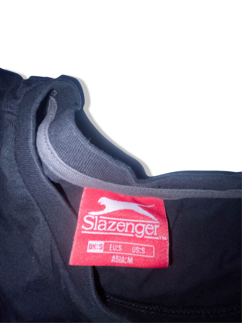 Vintage Plain black slazenger tees size S