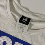 Vintage men's white G-star raw original denim large tees | L 27 W 20 | SKU 3685