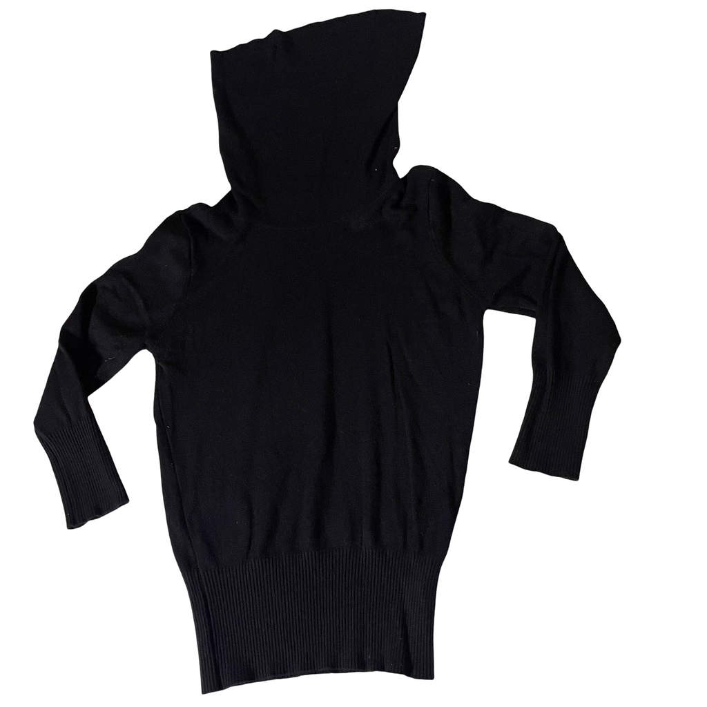 Vintage Black Oasis long sleeve turtle neck jumper in size 12| W16L 21| SKU 3727