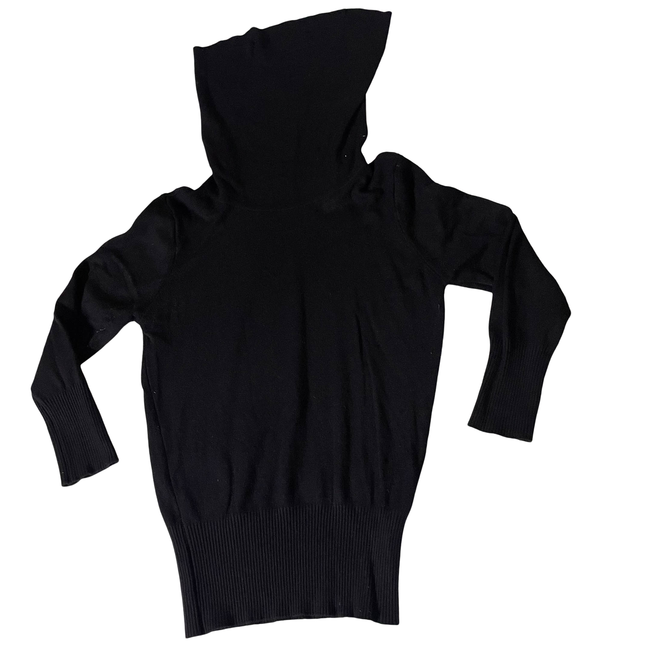 Vintage Black Oasis long sleeve turtle neck jumper in size 12| W16L 21| SKU 3727