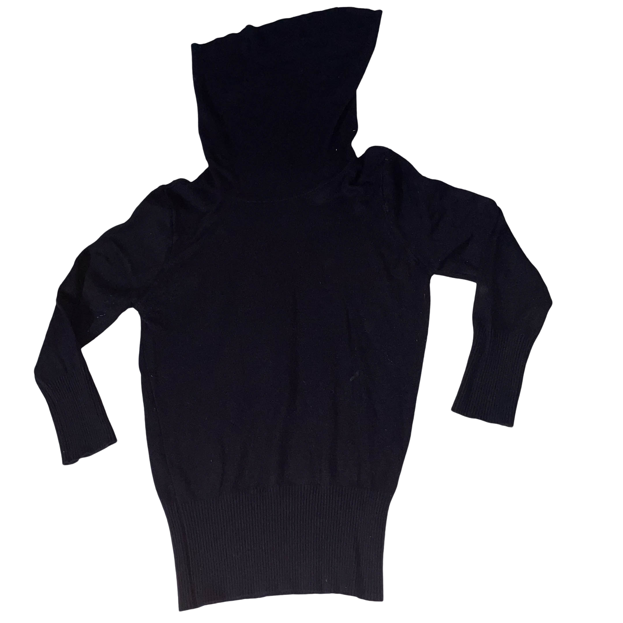 Vintage Black Oasis long sleeve turtle neck jumper in size 12| W16L 21| SKU 3727