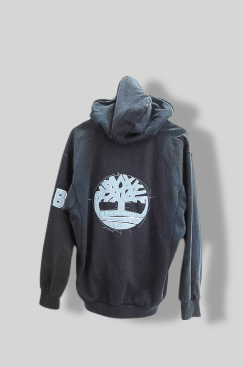 Vintage TBL grey graphics full zip up large hoodie