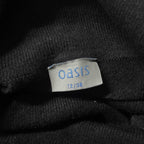 Vintage Black Oasis long sleeve turtle neck jumper in size 12| W16L 21| SKU 3727