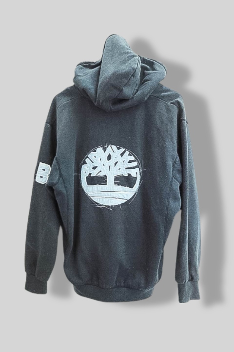 Vintage TBL grey graphics full zip up large hoodie