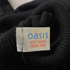 Vintage Black Oasis long sleeve turtle neck jumper in size 12| W16L 21| SKU 3727