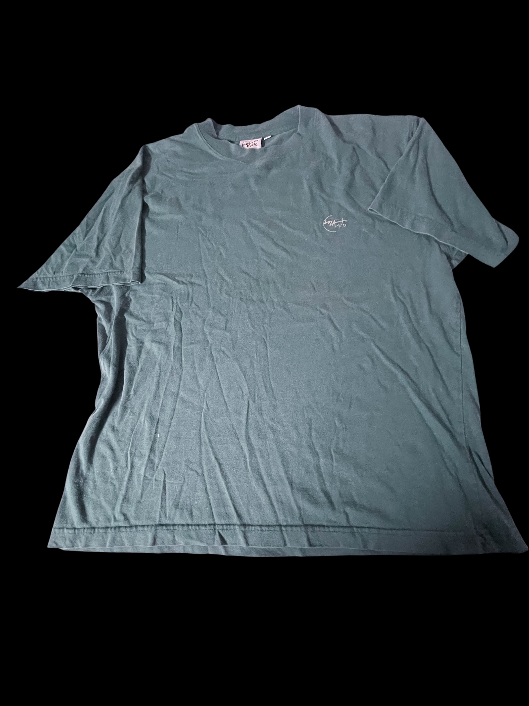 Vintage Lyanto mens Natural element forest trail graphics green tees size M 