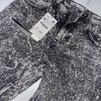 Vintage Zara Grey Acid wash jeans straight leg trouser US 30  with new tag| 3705