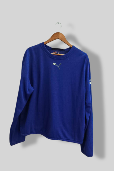 Vintage Large blue puma crew neck sweatshirt