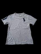 Vintage polo ralph lauren big logo small grey tees