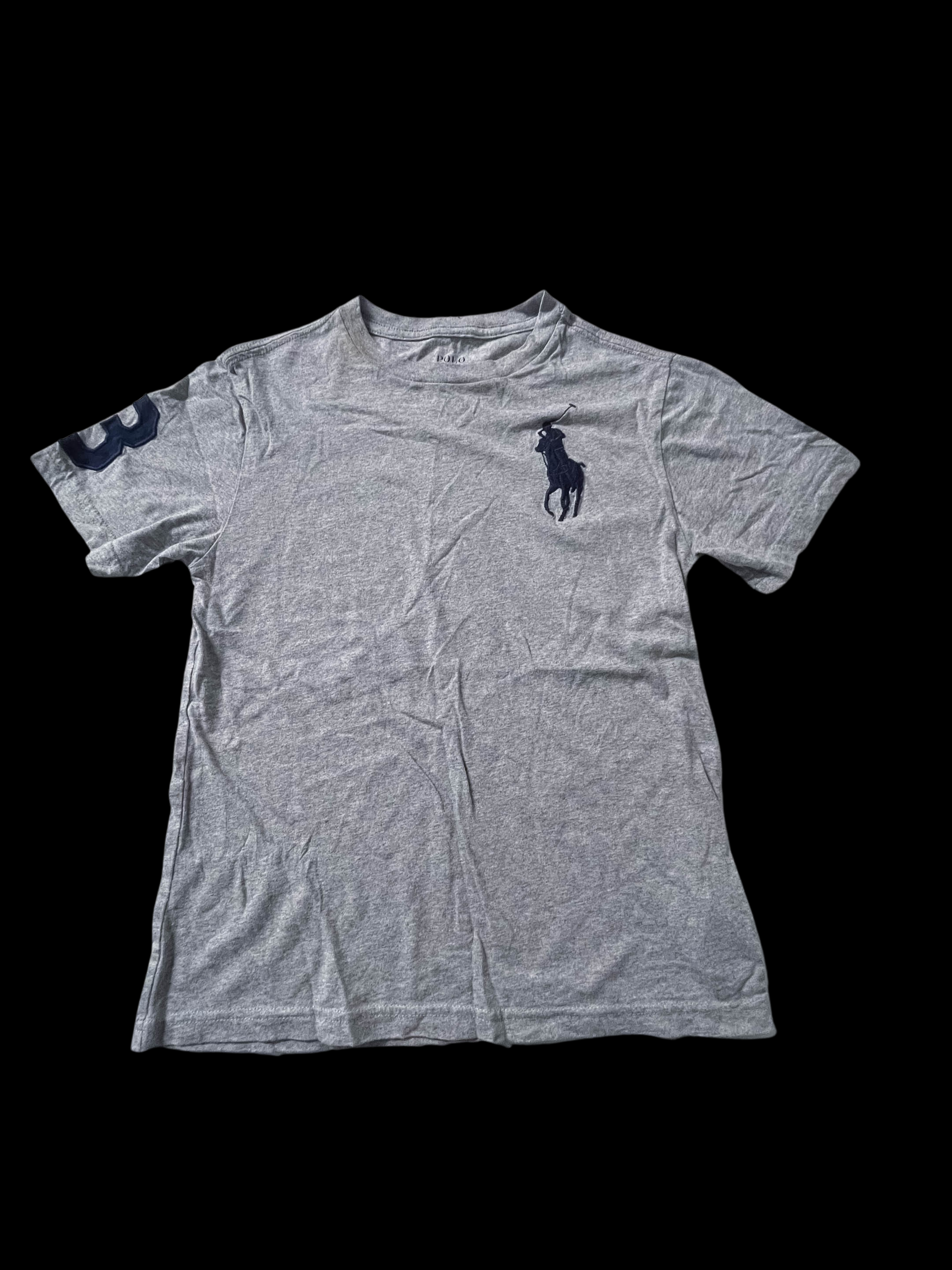 Vintage polo ralph lauren big logo small grey tees