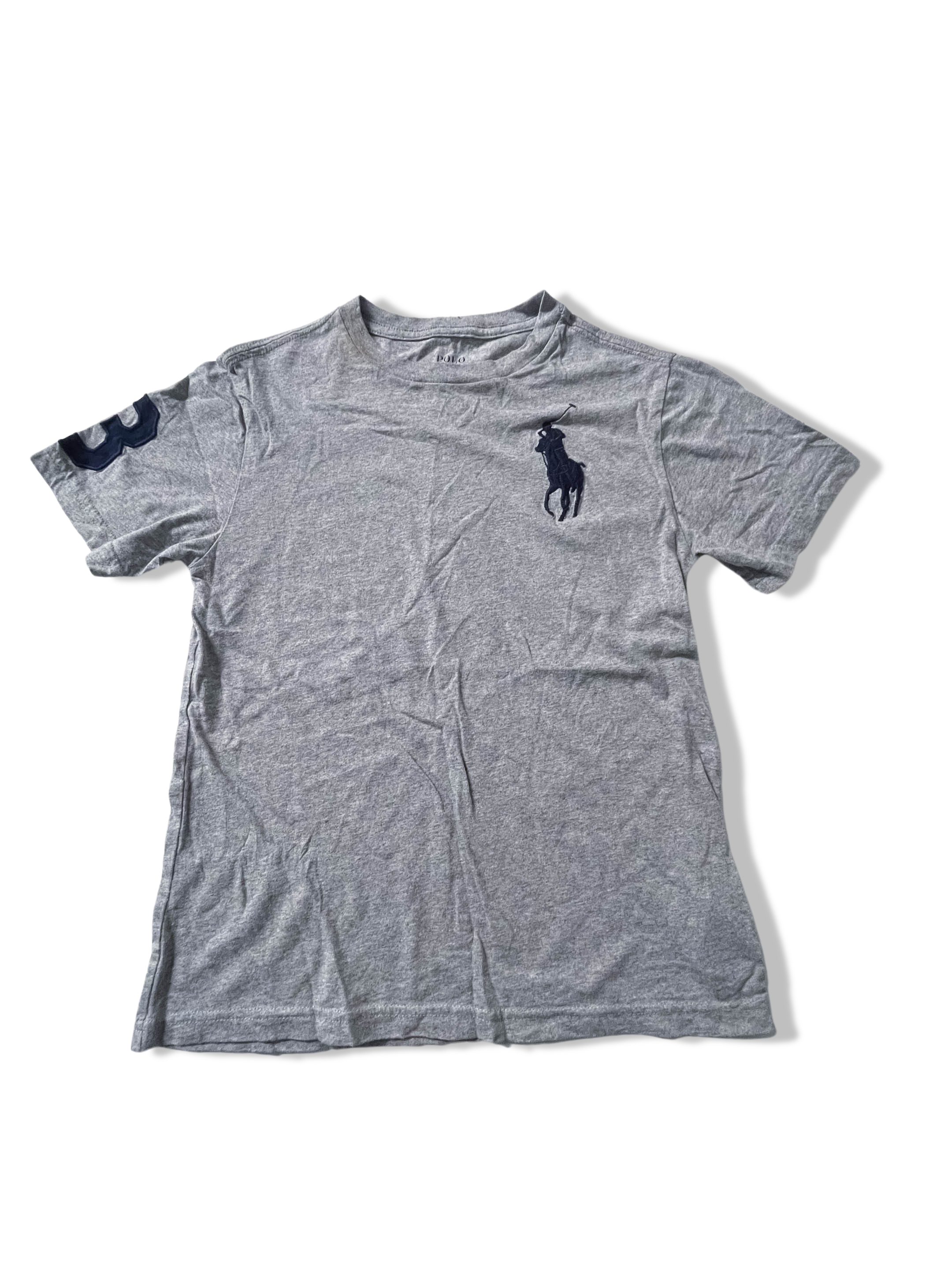 Vintage polo ralph lauren big logo small grey tees