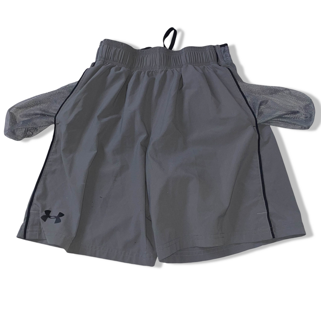Vintage Grey men's Under Armour sport training short in M | W 24 | GREY|SKU 3686