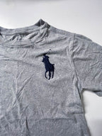 Vintage polo ralph lauren big logo small grey tees