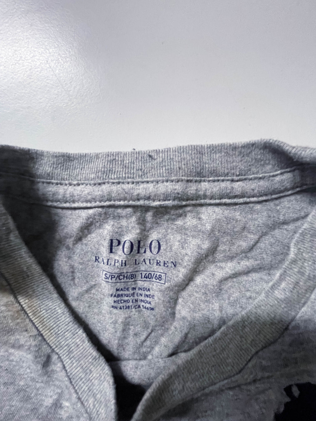 Vintage polo ralph lauren big logo small grey tees