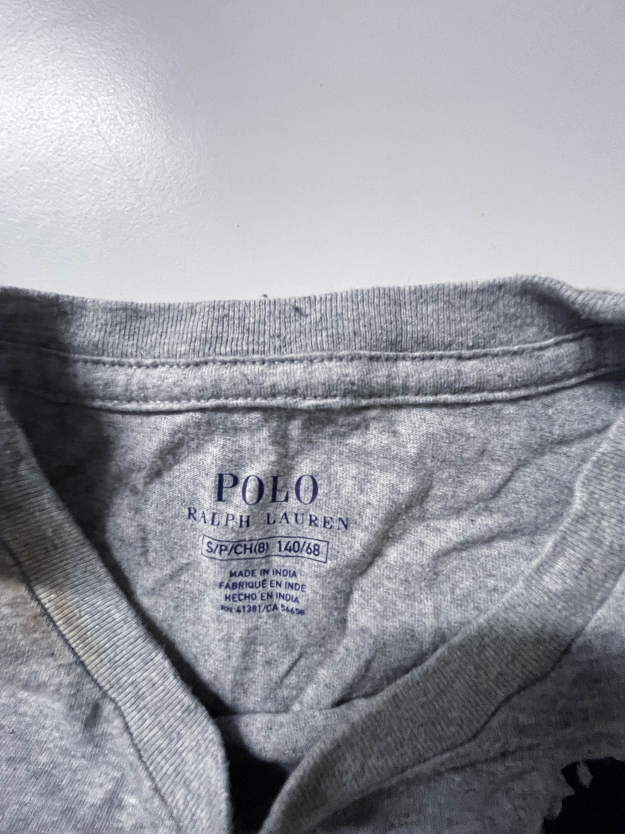 Vintage polo ralph lauren big logo small grey tees